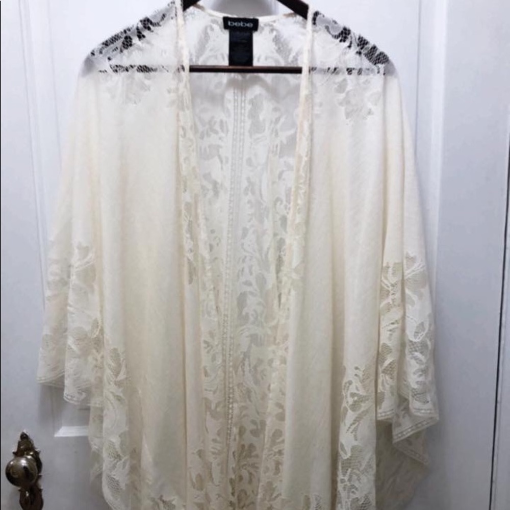 Bebe bridal lace kimono
